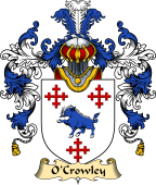 Irish Family Coat of Arms (v.25a) O'Crowley or Crouley