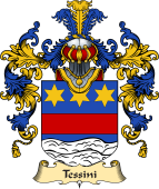 Italian Family Coat of Arms (v.25a) Tessini