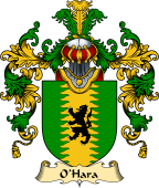 Irish Family Coat of Arms (v.25a) O'Hara