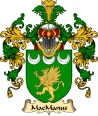 Irish Family Coat of Arms (v.25a) MacManus