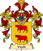 Italian Family Coat of Arms (v.25a) Vitelli