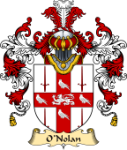 Irish Family Coat of Arms (v.25a) O'Nowlan or Nolan