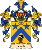 French Family Coat of Arms (v.25) Lenoir (Noir le)