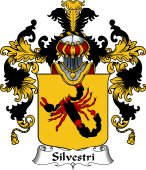 Italian Family Coat of Arms (v.25b) Silvestri
