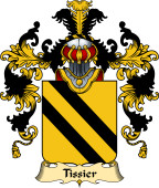 French Family Coat of Arms (v.25) Tissier