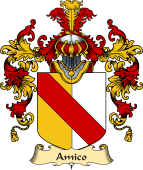 Italian Family Coat of Arms (v.25a) Amico