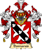 French Family Coat of Arms (v.25) Desmarais