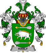 Irish Family Coat of Arms (v.25b) Hanly or O'Hanley