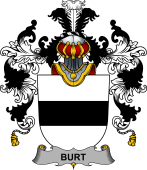 Irish Family Coat of Arms (v.25b) Burt or Birt