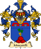 Italian Family Coat of Arms (v.25a) Moscatelli