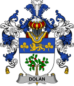 Irish Family Coat of Arms (v.25b) Dolan or O'Dolan