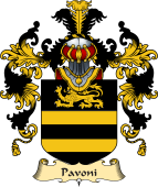 Italian Family Coat of Arms (v.25a) Pavoni