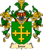 Irish Family Coat of Arms (v.25a) Jones