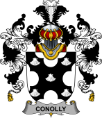 Irish Family Coat of Arms (v.25b) Conolly or O'Conolly