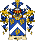 French Family Coat of Arms (v.25) Lepage
