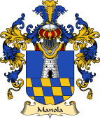 Italian Family Coat of Arms (v.25a) Manola