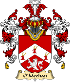 Irish Family Coat of Arms (v.25a) O'Meehan or Meighin