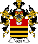 Italian Family Coat of Arms (v.25b) Paolucci