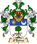 Irish Family Coat of Arms (v.25a) O'Beirne