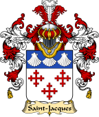 French Family Coat of Arms (v.25) Saint-Jacques