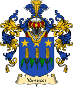 Italian Family Coat of Arms (v.25a) Vanucci