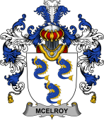 Irish Family Coat of Arms (v.25b) McElroy or Gilroy