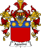 Italian Family Coat of Arms (v.25b) Agostini