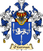 Irish Family Coat of Arms (v.25a) O'Gorman or MacGorman