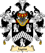 Irish Family Coat of Arms (v.25a) Lyons