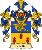 French Family Coat of Arms (v.25) Pelletier