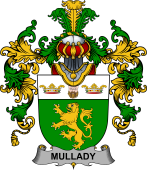 Irish Family Coat of Arms (v.25b) Mullady or O'Mullady