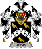 Irish Family Coat of Arms (v.25b) Jervis or Jarvis