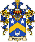 French Family Coat of Arms (v.25) Bonnaud or Bonnault