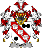 Irish Family Coat of Arms (v.25b) Clarke