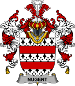 Irish Family Coat of Arms (v.25b) Nugent