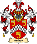Irish Family Coat of Arms (v.25a) Arthur
