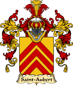 French Family Coat of Arms (v.25) Saint-Aubert