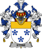 Irish Family Coat of Arms (v.25b) Stone