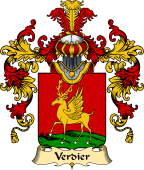 French Family Coat of Arms (v.25) Verdier