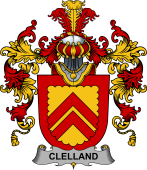 Irish Family Coat of Arms (v.25b) Clelland or McClelland