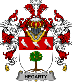 Irish Family Coat of Arms (v.25b) Hegarty or O'Hagerty