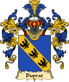 French Family Coat of Arms (v.25) Duprat