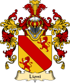 Italian Family Coat of Arms (v.25a) Lioni