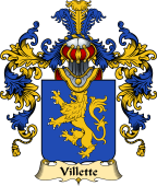 French Family Coat of Arms (v.25) Villette
