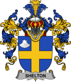 Irish Family Coat of Arms (v.25b) Shelton