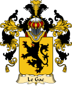 French Family Coat of Arms (v.25) Le Gac