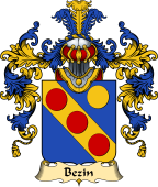 French Family Coat of Arms (v.25) Bezin