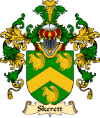Irish Family Coat of Arms (v.25a) Skereth or Skerett