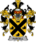 Irish Family Coat of Arms (v.25b) Purcell