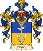 French Family Coat of Arms (v.25) Henri